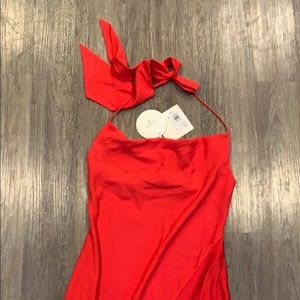 cushnie red dress